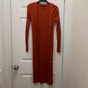 Orange cardigan